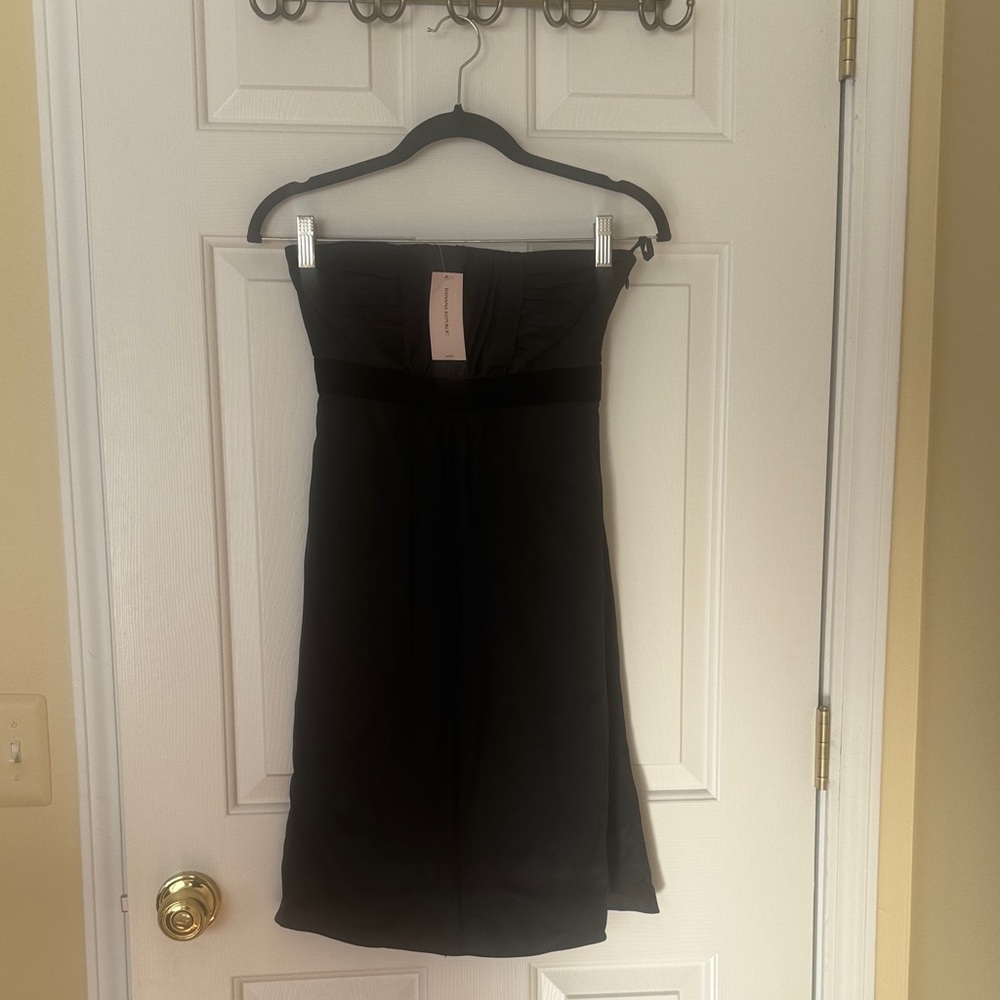 Banana Republic Black Strapless Dress